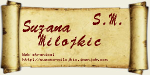 Suzana Milojkić vizit kartica